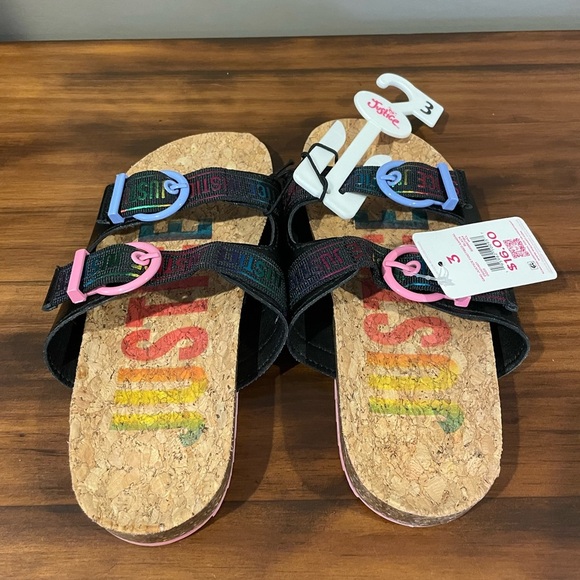 Girls‎ Justice Sandles size 3 NWT - Picture 2 of 4